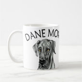 Great Dane Mama Black UC Kaffeetasse (Links)