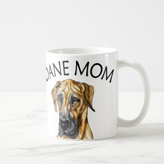 Great Dane Mama Brindle UC Kaffeetasse (Rechts)