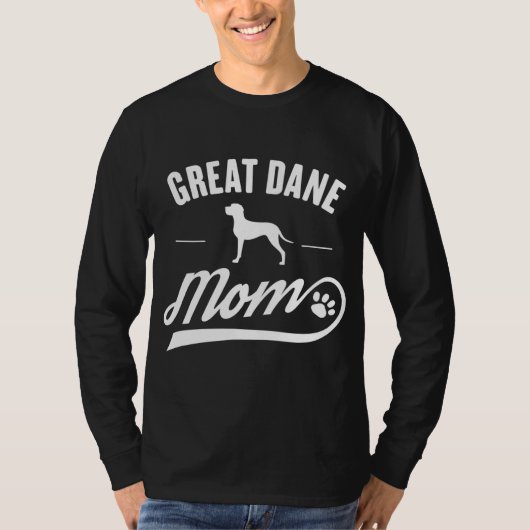 Great Dane Mama - Hundebesitzer Lover T-Shirt (Vorderseite)