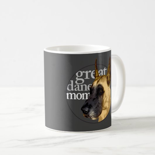 Great Dane Mama Kaffeetasse (VorderseiteRechts)
