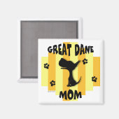 Great Dane Mama Magnet (Vorderseite/Rückseite)