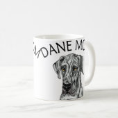 Great Dane Mama Merle UC Kaffeetasse (VorderseiteRechts)
