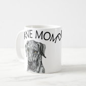 Great Dane Mama Merle UC Kaffeetasse (Vorderseite Links)