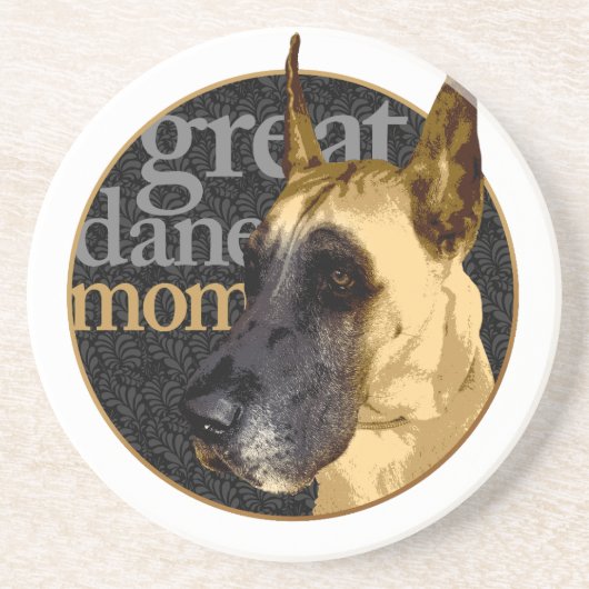 Great Dane Mama Untersetzer (Vorne)