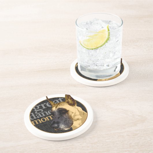 Great Dane Mama Untersetzer (Seite)