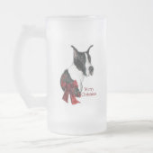 Great Dane Mantle Christmas Geschenke Mattglas Bierglas (Links)