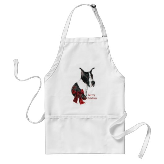 Great Dane Mantle Christmas Geschenke Schürze (Vorne)
