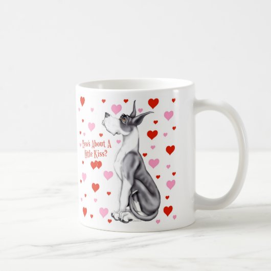 Great Dane Mantle Kiss Kaffeetasse (Rechts)