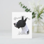 Great Dane (mantle) Mama 2 Postkarte (Stehend Vorderseite)