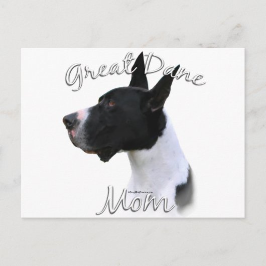 Great Dane (mantle) Mama 2 Postkarte (Vorderseite)