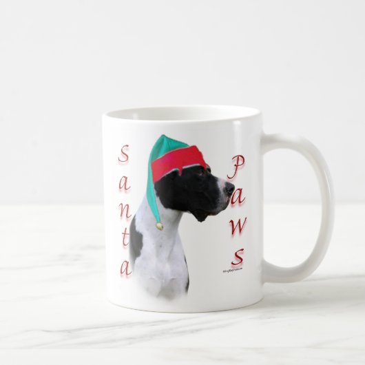 Great Dane (mantle) Santa Paws Kaffeetasse (Rechts)