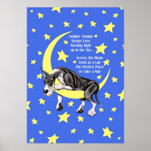 Great Dane Mantle Twinkle Poster