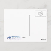 Great Dane Marlie in Woods Postcard Postkarte (Rückseite)