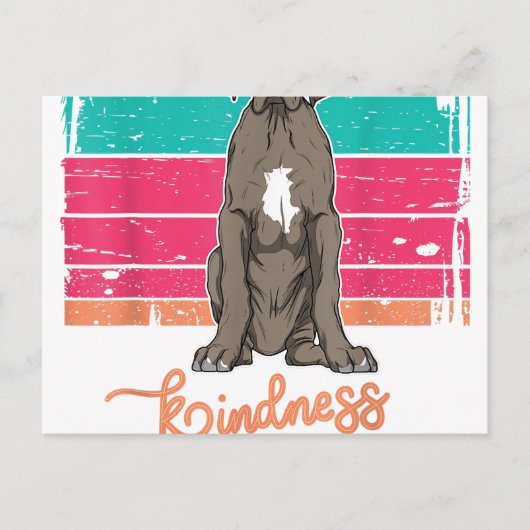 Great Dane Men & Woman Ankündigungspostkarte (Vorderseite)