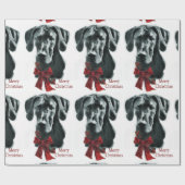 Great Dane MerChristmas Geschenkpapier (Flach)