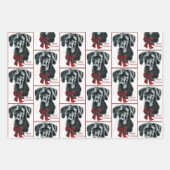 Great Dane MerChristmas Geschenkpapier Set (Vorderseite)