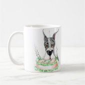 Great Dane Merle Birthday Cake Kaffeetasse (Links)