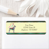 Great Dane Merle Carousel Labels (Insitu)