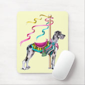 Great Dane Merle Carousel UC Mousepad (Mit Mouse)