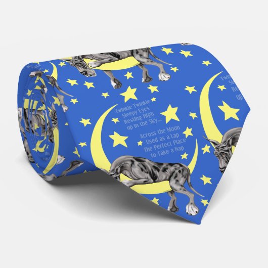 Great Dane Merle Twinkle Krawatte (Gerollt)