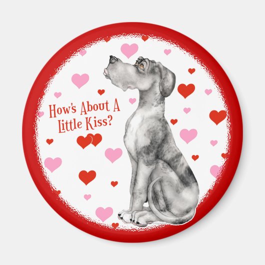 Great Dane Merle UC Kiss Magnet (Vorne)