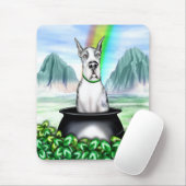 Great Dane MerleB Pot O Gold Mousepad (Mit Mouse)