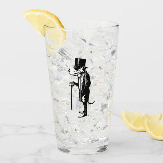 Great Dane Mister Funny Beer Glas (Vorderseite Ice)