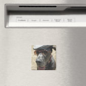 Great Dane mit Hut und Sonnenbrille Magnet (In Situ (Geschirrspüler))