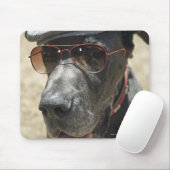 Great Dane mit Hut und Sonnenbrille Mousepad (Mit Mouse)