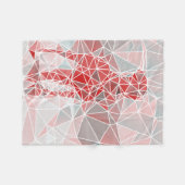 Great Dane Modern Fleecedecke (Vorderseite (Horizontal))