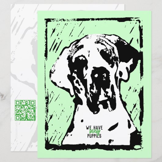 Great Dane Modern Stationery (Vorne/Hinten)