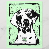 Great Dane Modern Stationery (Vorderseite)