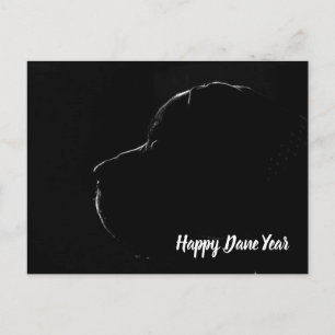 Great Dane Modernes Portrait Feiertagspostkarte