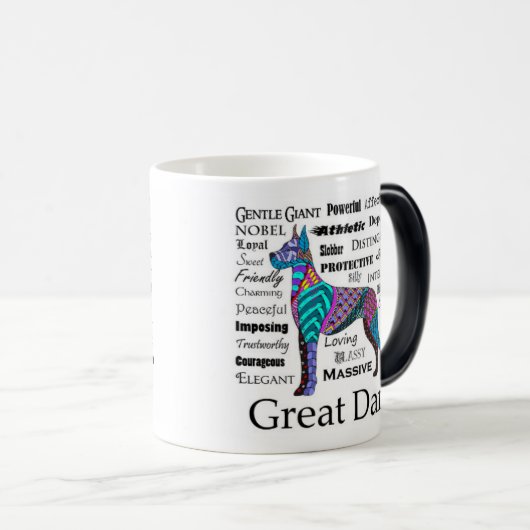 Great Dane Morphing Tasse (VorderseiteRechts)