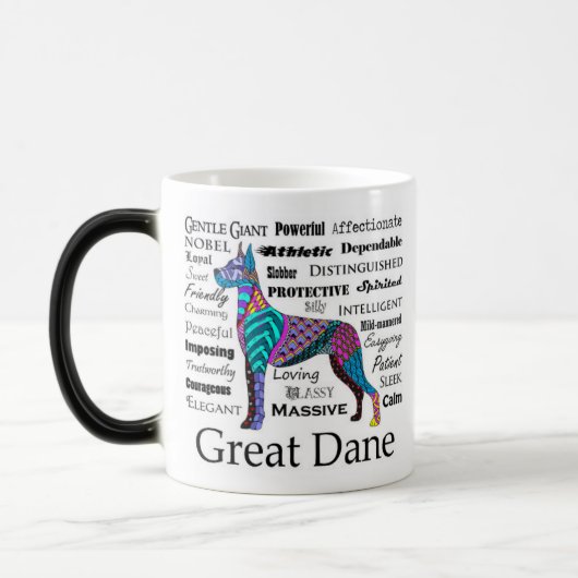 Great Dane Morphing Tasse (Links)