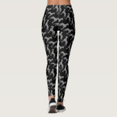 Great Dane Muster Hundeliebhaber Mode Leggings (Rückseite)