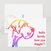 Great Dane Nachrichten Postkarte (Vorne/Hinten)