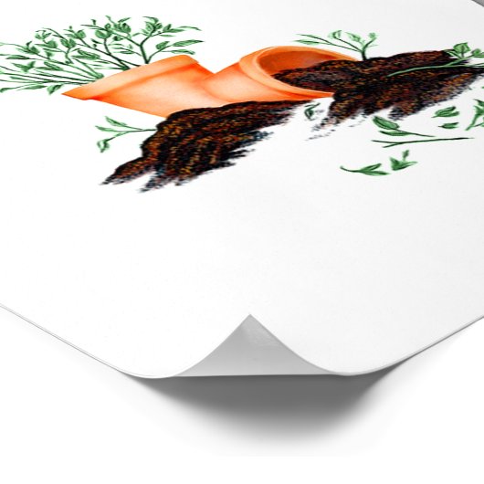 Great Dane Naughty Pup Black Poster (Ecke)