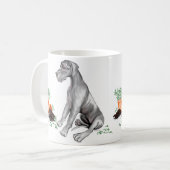 Great Dane Naughty Pup Black UC Kaffeetasse (Vorderseite Links)