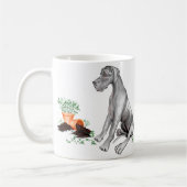 Great Dane Naughty Pup Black UC Kaffeetasse (Links)