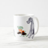 Great Dane Naughty Pup Blue UC Kaffeetasse (VorderseiteRechts)