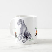Great Dane Naughty Pup Blue UC Kaffeetasse (Vorderseite Links)
