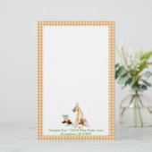 Great Dane Naughty Pup Fawn Briefpapier (Stehend Vorderseite)