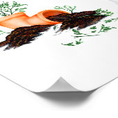 Great Dane Naughty Pup White UC Poster (Ecke)