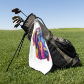 Great Dane Neon Design Golfhandtuch (Gras)