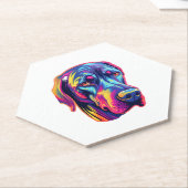 Great Dane Neon Design Untersetzer (angewinkelt)