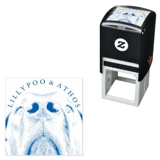 Great Dane Nose Briefmarke Permastempel (Beispiel)