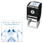 Great Dane Nose Briefmarke Permastempel (Beispiel)