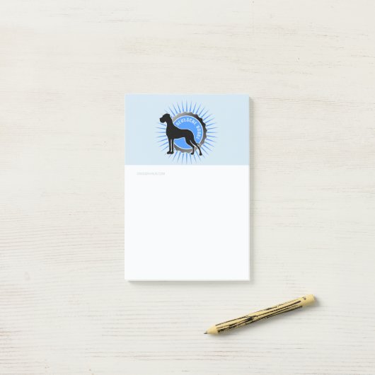 Great Dane Notes Post-it Klebezettel (Auf Schreibtisch)