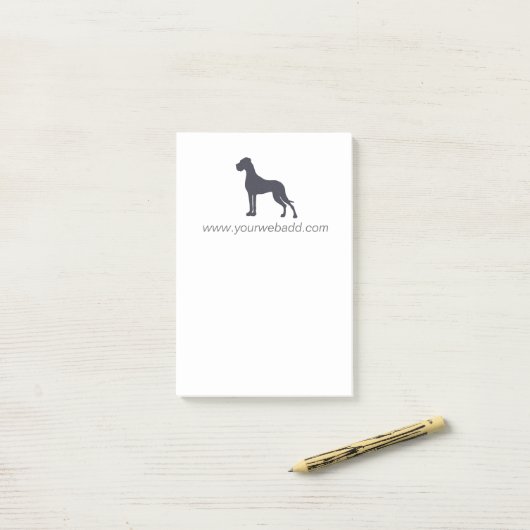 Great Dane Notes Post-it Klebezettel (Auf Schreibtisch)